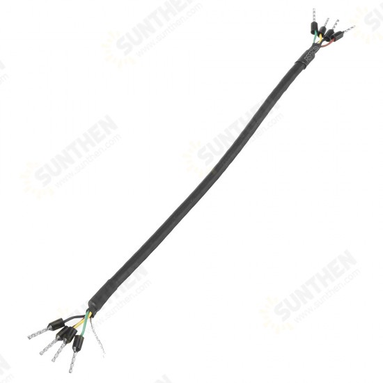 3Pcs 24AWG 4-Core Twisted Pair Shielded Cable RS485 RS232 CAN Data Communication Line 0.2M