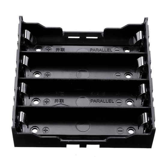 4 Slots 18650 Battery Holder Plastic Case Storage Box for 4*3.7V 18650 Lithium Battery with 8Pin