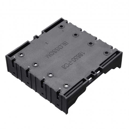 4 Slots 18650 Battery Holder Plastic Case Storage Box for 4*3.7V 18650 Lithium Battery with 8Pin