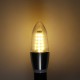 LED Filament Light Bulb Warm White/White Light 550LM E12 Candelabra Base Lamp 5.5W Incandescent Replacement Golden Shell /Silver Shell