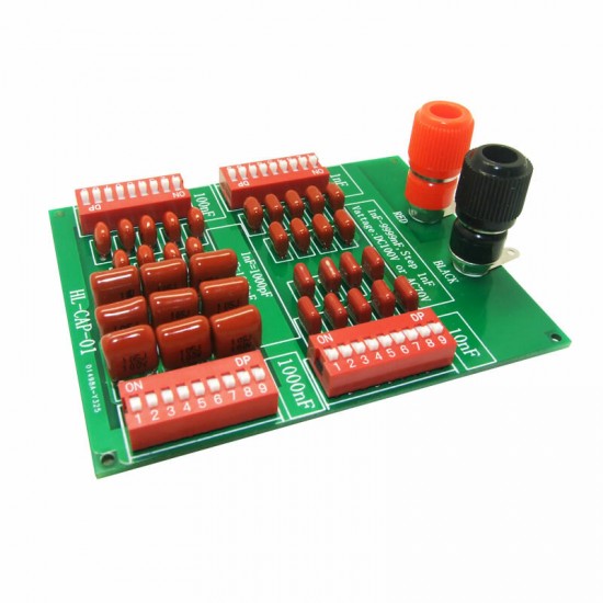 1nF to 9999nF Step-1nF Four Decade Programmable Capacitor Board Polypropylene Film Capacitor