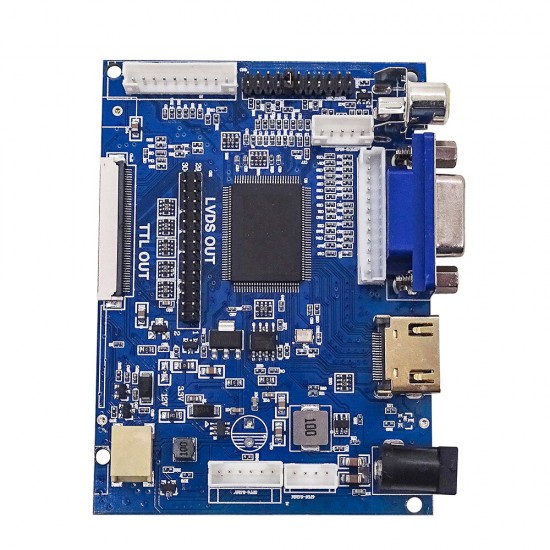 LCD Display TTL LVDS Controller Board HDMI VGA 2AV 50PIN for AT070TN90 92 94 Support Automatically VS-TY2662-V1 with 5-key Keyboard