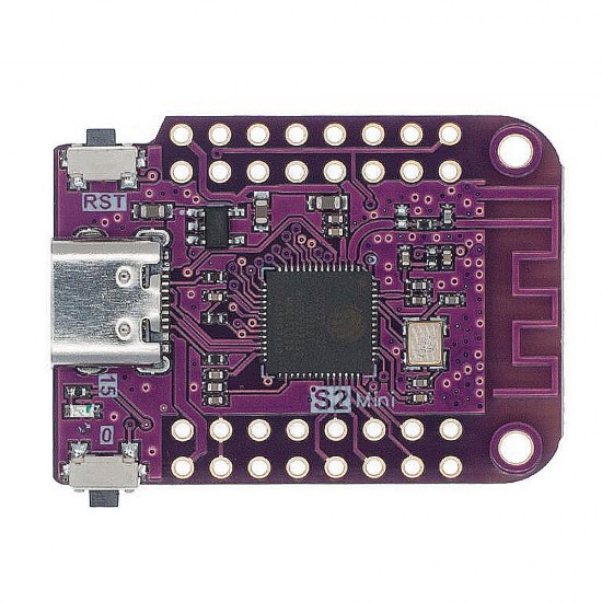 S2 Mini V1.0.0 WIFI IOT Board based ESP32-S2FN4R2 ESP32-S2 4MB FLASH 2MB PSRAM MicroPython Ardino Compatible Development Board