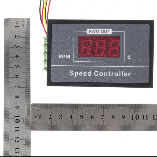 30A DC 6V 12V 24V 48V PWM Motor Speed Controller LED Digital Display Adjustable Voltage Regulator with Potentiometer Switch