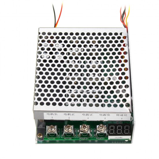 60A DC Brush Motor Speed Controller Forward Reverse PWM Control Pulse Width Speed Digital Display 10-55V/3KW