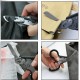 6 in 1 Multifunction Emergency Response Shears with Strap Cutter and Glass Black with Compatible Holster