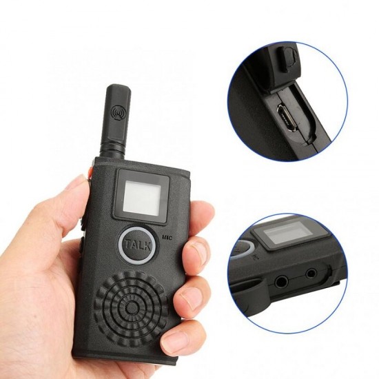 AC100-240V Mini Outdoor Wireless Intercom Doorbell Walkie-Talkie Waterproof Rechargeable Door Bell for Home Hotel KTV