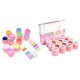 12 Pure Colors Nail Art UV Gel Polish Builder Extension Manicure Kit