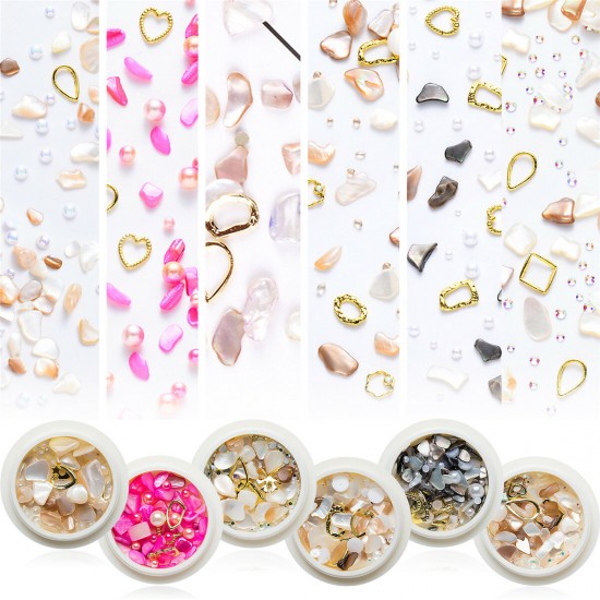 3D Mixed Nail Art Rhinestones Diamonds Crystals Beads Gems for DIY Decor