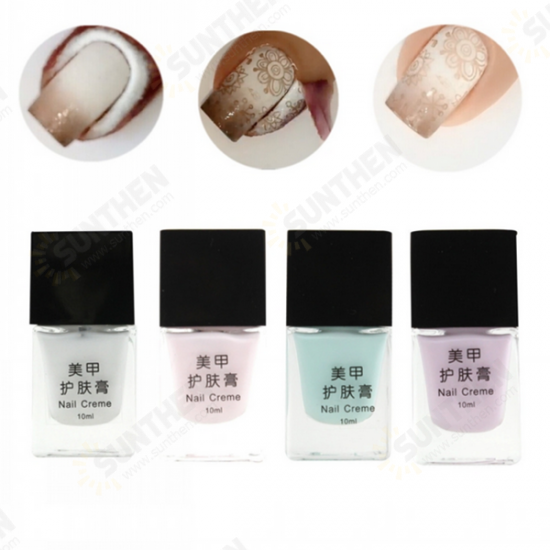 4 Colors Nail Creme Nails Art Cuticle Cream Gel Polish Peel Off Liquid