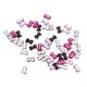 50pcs Acrylic Rhinestone Nail Arts Craft Bow Bowknot Gems Decoration