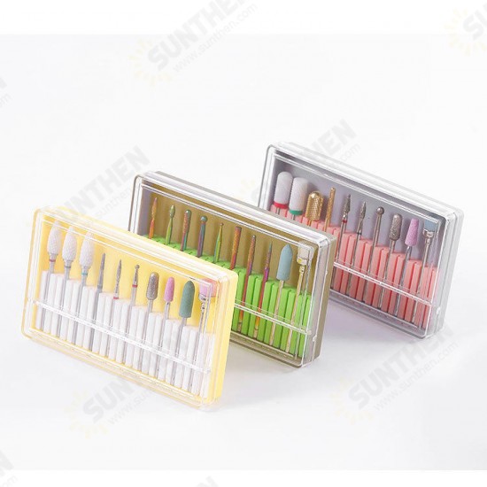 Alloy Tungsten Steel Ceramic Nail Polisher Set Polishing Tool