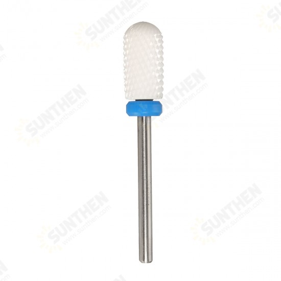 5pcs Ceramic Nail Drill Bit Set Smooth Tapered Brush Rotary File Cuticle Manicure Pedicure Salon Kit