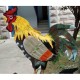 Professional Decor Wind Direction Durable Iron Structure Yard Colorful Craft Easy Use Garden Retro Rooster Design Weather Vane