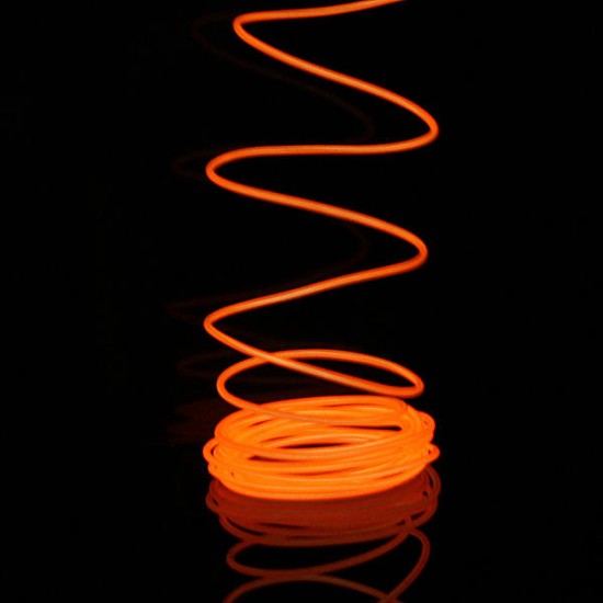 2M Neon Light Glow EL Wire Car Rope Strip + Car Charger Driver