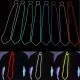 Battery Powered LED Light Up El Wire Tie Adjustable Necktie for Party Halloween Wedding DC3V