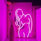 Neon Light Sign Custom Led Human Body Girl's Buttocks Visual Art Bar Club Wall Hanging Flexible Lighting For Sign Decor Room