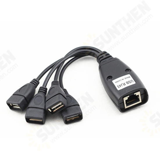 USB Extender USB to RJ45 Signal Extension Cable 50m Signal Amplifier Network Adapter Yunnmaoer 768