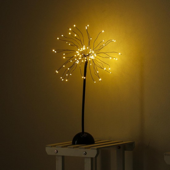 100 LED Dandelions Lamp USB Firework Night Light Garden Wedding Party Christmas