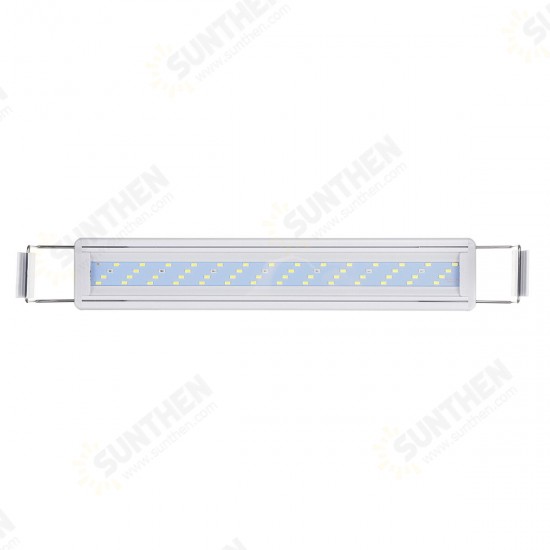 11W LED Fish Tank Light 40CM Aquarium Bracket Clip Light Aquarium Lighting Extendable Aquatic Plant Light for 40-50cm Fish Tank