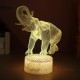 16 Colors 3D LED Night Light Touch Switch Elephant Table Bedroom Lamp Home Decor