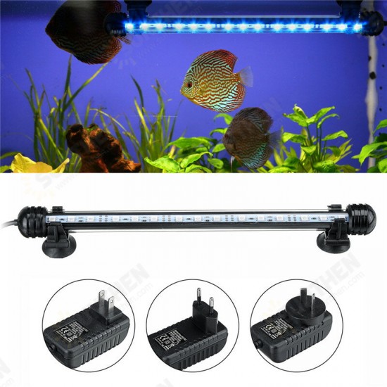 28cm RGB APP LED Aquarium Fish Tank Light Submersible Waterproof Bar Strip Lamp