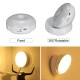 360 Degree Rotation LED Motion Sensor Night Light USB Rechargeable Lamp with Magnetic Base for Stairs Bedroom Bathroom Kitchen Hallway White/Warm Light