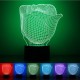 3D Illuminated Illusion Color Changing Rose LED Desk Night Light Lamp