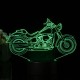 3D Illusion Motorcycle LED Desk Lamp 7 Color Change Touch Switch Night Light