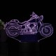 3D Illusion Motorcycle LED Desk Lamp 7 Color Change Touch Switch Night Light