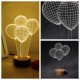 3D Visual LED Small Table Night Light For Holiday Valentine's Day