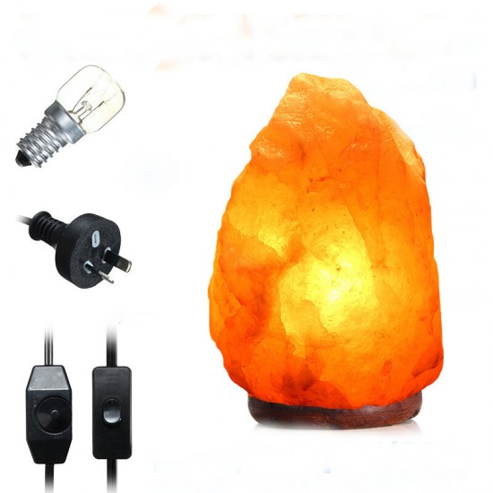 40 X 20CM Natural Himalayan Ionic Air Purifier Rock Crystal Salt Lamp Table Night Light