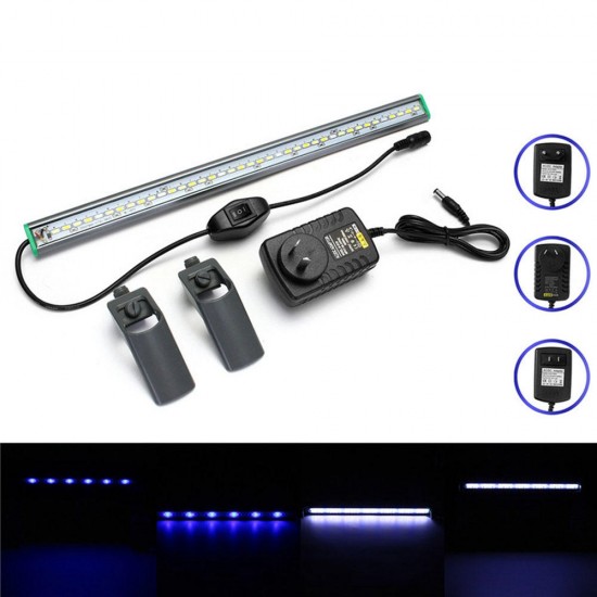 40cm 39 LED Fish Tank Aquarium Light White Blue Lamp Clip on Waterproof Bar AC110-240V