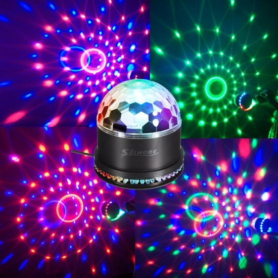 48 LED Disco DJ Stage Light Ball KTV Party Club Effect Lighting show Black