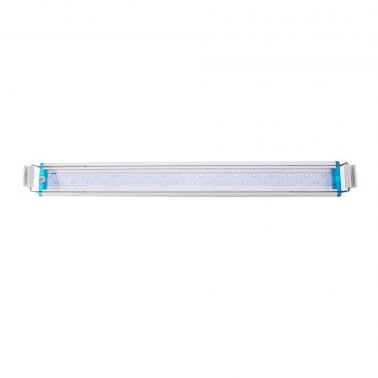 48.5CM Aluminum Adjustable LED Aquarium Light Fish Tank Panel Lamp Blue+White AC220V