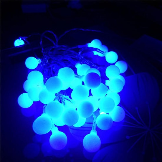 50 LED Solar Lamps LED String Fairy Lights Garland Christmas Lights For Wedding Garden Party Decor Outdoor 3XAA Battery Powered Led Globe String Light