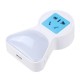 5A 9 LED Plug Socket Lamp Plug-in Wall Hallway Night Light USB Charging US/EU Plug