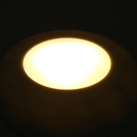 6Pcs 0.5W Round Remote Control LED Cabinet Light Dimmable Timer Closet Light Night Light DC4.5V