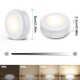 6Pcs Battery Remote Control Cabinet Light Wardrobe Light with Two Remote Controls 4000K Warm White Light