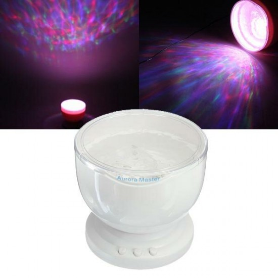 Master Light Ocean Daren Waves Projector With Speaker Table Light