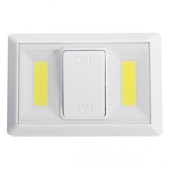 Battery Operated Wireless COB LED Night Light Super Bright Switch Lamp for Cabinet Closet Garage