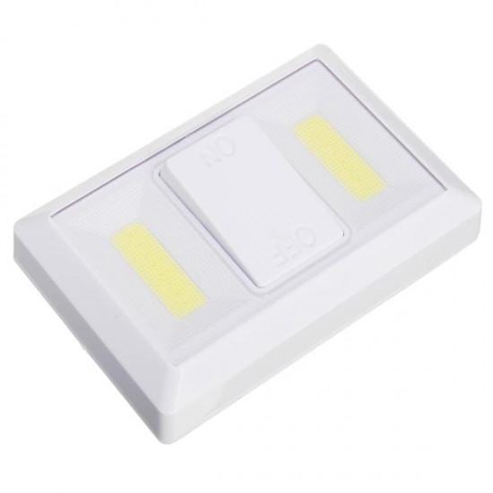 Battery Operated Wireless COB LED Night Light Super Bright Switch Lamp for Cabinet Closet Garage