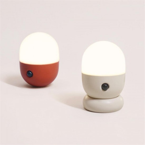 Capsule LED Night Light Protable PIR Motion Rechargeble Magnetic Wall Lamp Desk Light Stair Corridor