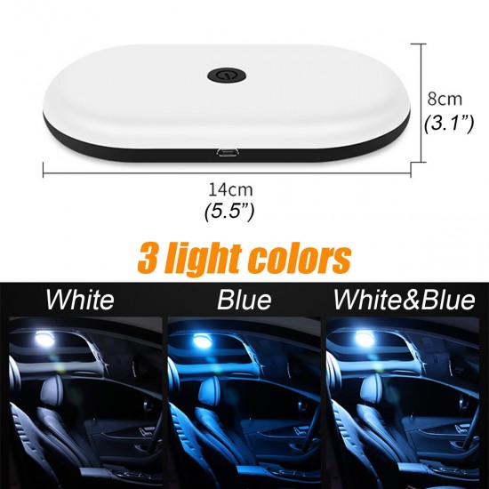 Car Roof Interior LED Reading Light Magnet Ceiling Lamp USB Convertible Light