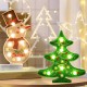 Creative Colorful Christmas Tree Snowman LED Night Light Decorative Table Lamp Home