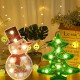 Creative Colorful Christmas Tree Snowman LED Night Light Decorative Table Lamp Home