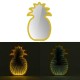 Creative Cute Pineapple Mirror Lamp LED Tunnel Night Light for Kid Atmosphere Light White/Warm White