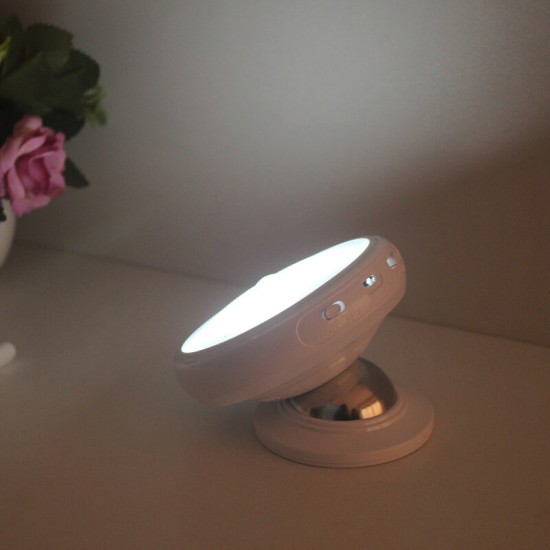 DX-004 360° Rotation Human Body Sensor LED Night Light Magnetic Holder USB Rechargeable Lamp