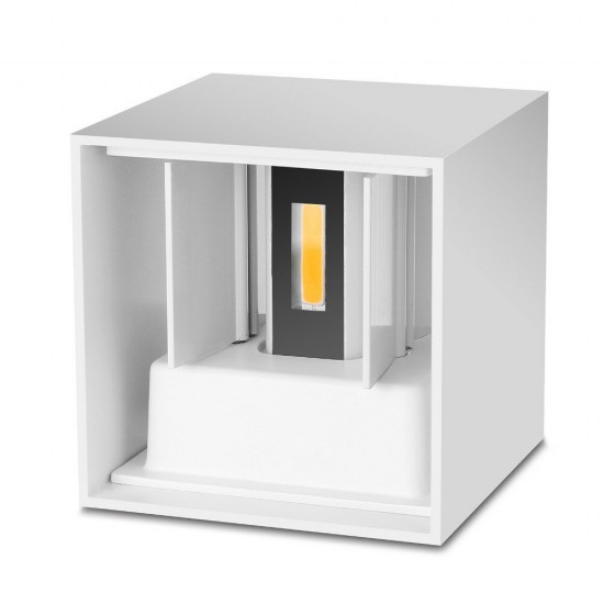 DX-CT1 AC 220V Waterproof 7W Aluminum Cube COB LED Wall Lamp Light Modern Home Lighting