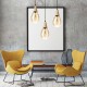 E27 Modern Glass Pendant Light Ceiling Lamp Home Chandelier Fixture Decoration